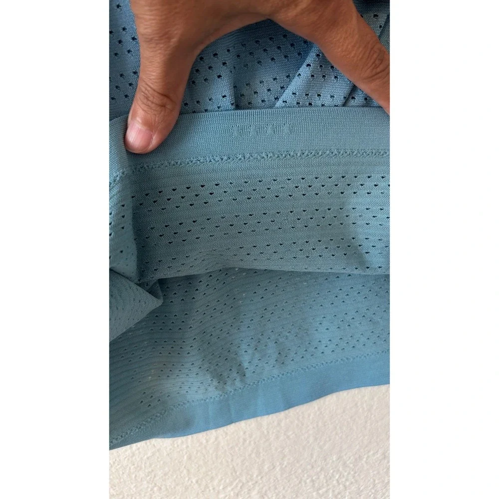 Lululemon Swiftly Tech Short Sleeve 2.0 Blue Mesh Athletic Shirt Size 8